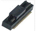 0.8mm Board to board Male double groove connector