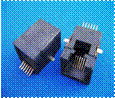 Modular jack unshielded pcb smt90 11.5 x 18.0 mm