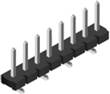 5.08mm pin header
Male single row surface mount connector
Straight